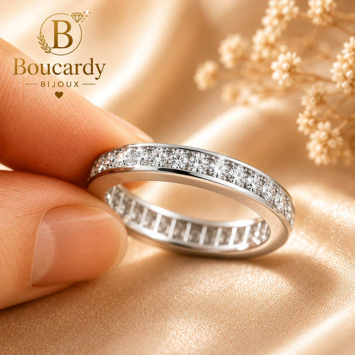 Bague Alliance Plaqué Argent – vue principale