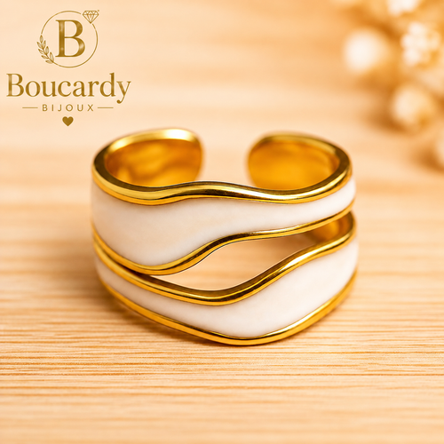 Bague Ajustable Plaqué Or 18K – vue principale