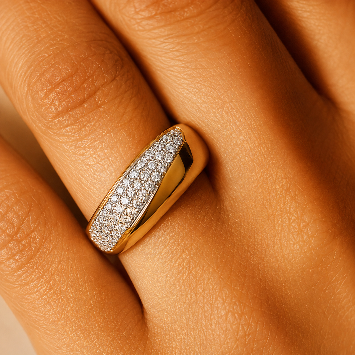 Bague Plaqué Or Rose 18K – détail 3